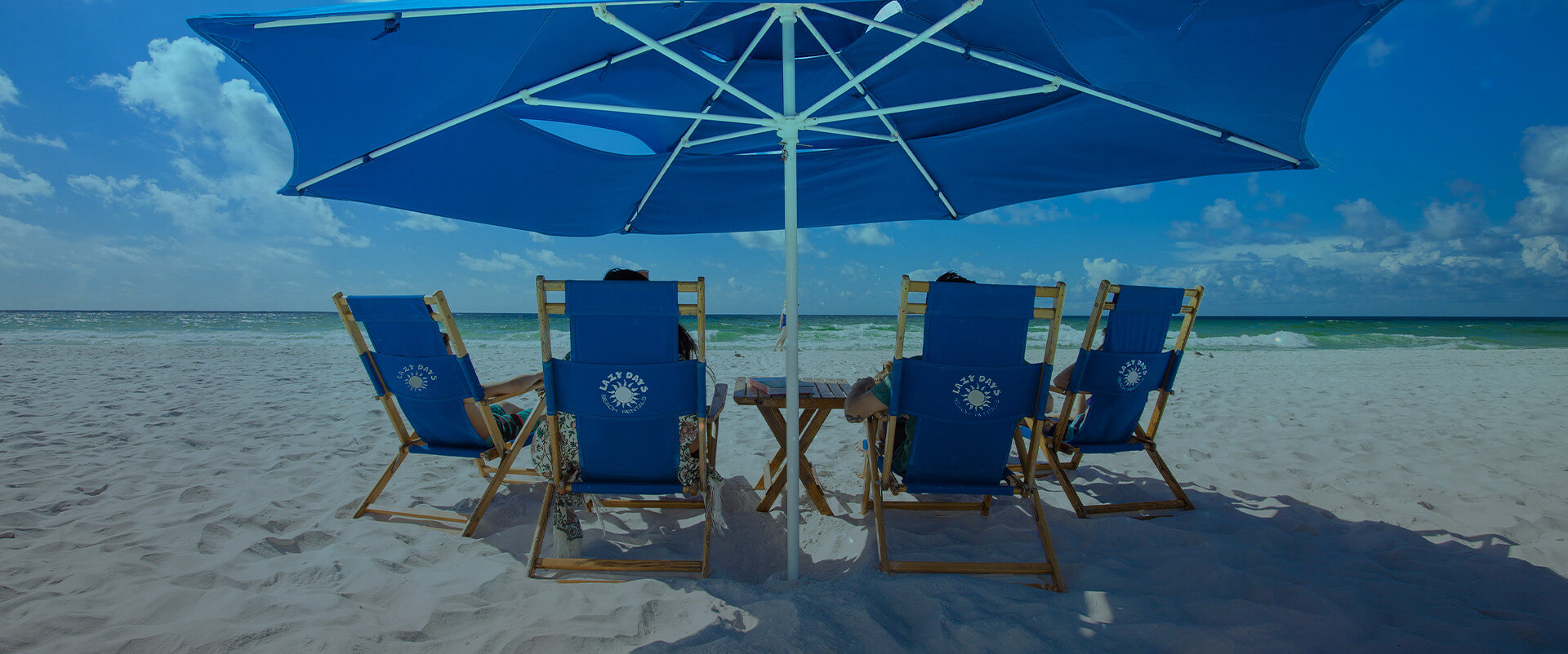 Beach with best sale beach chairs